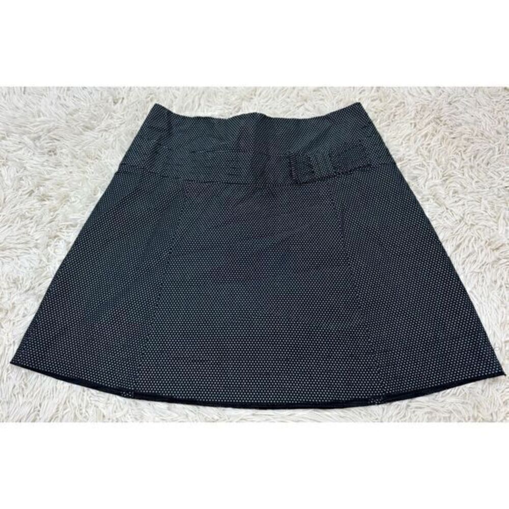 Adorable Black & White Polka dot Mini skirt with a front bow by INC Internationa